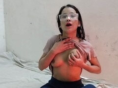 Anal, Bisexuelle, Collège université, Doigter, Petite femme, Adolescente, Serré, Vierge