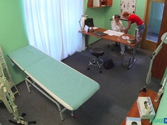 Flirtatious Redhead Will Do Anything For A Sick Note To Get Off Work