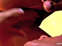 美女, デカパイ, 茶髪の, レズビアン, ポルノスター, 濡れ