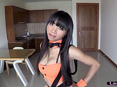 Asiatisch, Kondom, Transe, Pov, Transfrau