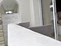 Hôtel, Indienne, Nue, Public, Espagnole