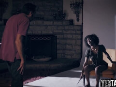 Sucer une bite, Brunette brune, Queue, Interracial, Mère que j'aimerais baiser, Petite femme, Pov, Gicler