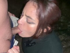 Blowjob, Couple, Creampie, Outdoor, Public, Pussy, Rough, Teen