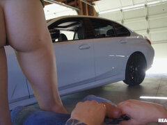 Teen Hazel Moore rides hard prick in POV