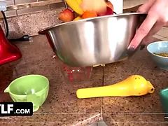 Spermaladung, Schwanz, Hausfrau, Reif, Milf, Monster, Rau, Titten