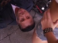 Big cock, Blowjob, Brunette, Footjob, Hardcore, Hd, Licking, Milf
