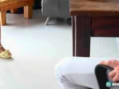 素人, デカパイ, 茶髪の, 巨乳な, キッチン, 怪物, 乳首, オマンコ