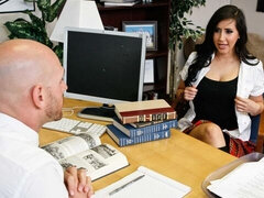 Big ass, Big cock, Big tits, Blowjob, Brunette, Doggystyle, Office