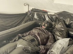 Pies, Comida, Alemán, Guantes, Látex, Mascara, Nylon, Medias largas