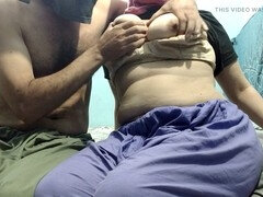 Tante, Grote kont, Huisgemaakt, Indisch, Natuurlijke tieten, Tepels