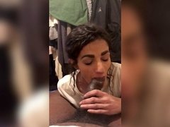 Chrissy deep throated my soul out after her spouse punched her out
