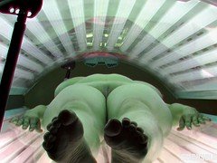 Leie, Grosse titten, Tschechisch, Riesig, Natürlichen titten, Solarium, Titten, Spanner