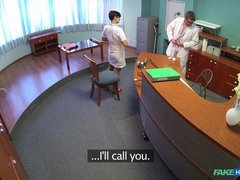 Amateur, Sucer une bite, Médecin, En levrette, Infirmière, Bureau, Pov, Voyeur