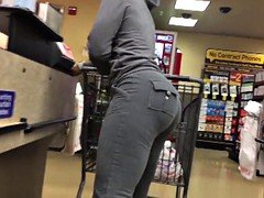 Amateur, Cul, Noire, Noir ébène, Voyeur