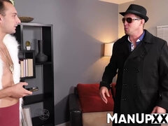 デカチン, ブロンド, フェラチオ, チン, 医者, ゲイ, ハードコア, 長身