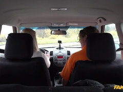 Fake Driving School - Blond Hair Babe Learner With Perfect Juggs 1 - Amaris