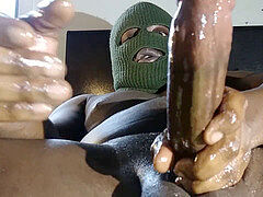 Grosse bite, Noire, Tir de sperme, Noir ébène, Monstre