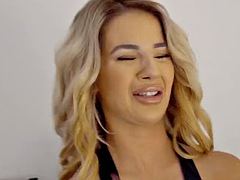 Blond, Sperma shot, Hardcore, Vrijster, Slipje, Gezichtspunt, Billekoek, Tieten likken