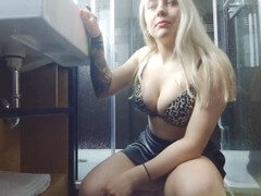 浴室, 足, ドイツ人, ホテル, 陵辱, なめる, 愛人, オーガズム