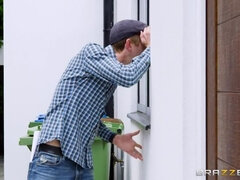 Blond, Bedriegen, Stel, Lul, Sperma in gezicht, Masturbatie, Gezichtspunt, Tatoeage