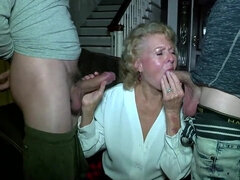 Kont, Blond, Gek, Omie, Rijpe lesbienne, Kut duiken, Slet, Trio