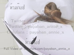 Enthousiasteling, Aziatisch, Pijpbeurt, Lul, Handbeurt, Verpleegster, Gezichtspunt, Thais