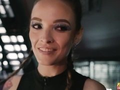 お尻, 黒人, バック, 彼女, ハードコア, 長身, タトゥー, ティーン