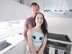 Schwarz, Blasen, Braunhaarige, Schwanz, Hundestellung, Fett, Jungendliche (18+), Titten