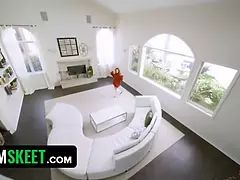 Hd, Klein, Gezichtspunt, Roodharige vrouw, Mager, Taboe, Tiener, Tieten likken