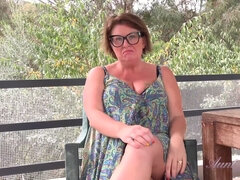 Judys - Your Busty Stepmom Jojo Gives You Joi & Masturbates With You On The Patio