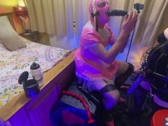 Dominante vrouw, Gapende, Hd, Reusachtig, Man, Meesteres, Slet, Voorbinddildo