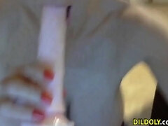 Braunhaarige, Dildo, Hd, Masturbation, Solo