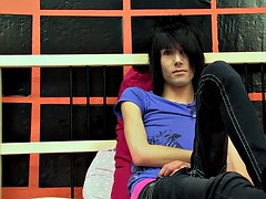 brandon white emo boy ss his penis in front of the camera