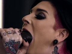 Anal, Noire, Sucer une bite, Tir de sperme, Doigter, Hd, Cuir, Seins naturels