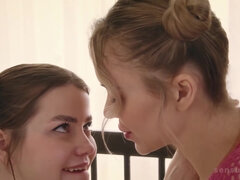 Two Horny Girls Chelsea Baby And Kira Kyox Having Sex On The Bed