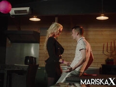MARISKAX Sexy MILF Tina plays while her husband is away - Tina