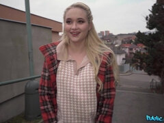Blond, Pijpbeurt, Hondjeshouding, Handbeurt, Buiten, Gezichtspunt, Russisch, String