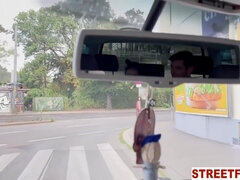Traveling Horny Couple Offers Creampie To Taxi Driver