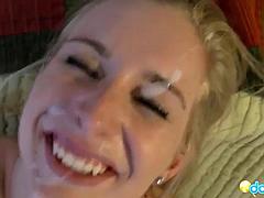 Blonde, Sucer une bite, Pov, Chatte