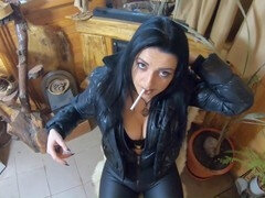 Negro, Mamada, Tacones, Latina, Cuero, Madres para coger, Spandex, Madrastra