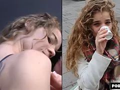 Mamada, Semen en la boca, Linda, Hd, Al aire libre, Montar, Afeitado, Tetas