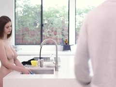 デカ尻, デカパイ, 黒人, 茶髪の, イマラチオ, 天然, オマンコ, 現実