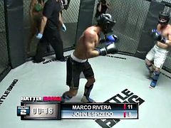 Pussy fucking action inside the MMA ring with Mulani Rivera