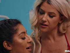 Exciting lesbian action in the dental clinic