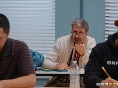 デカ尻, 茶髪の, 眼鏡, ヒール, オマンコ, スカート, 教師, ヒモパン