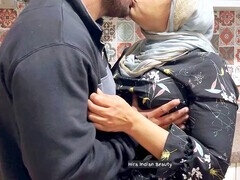 Sensual hijabi MILF gets lost in passionate kissing and steamy lovemaking with finger play and body rubs