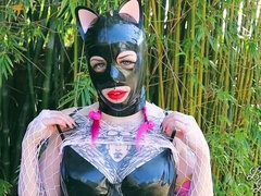素人, デカパイ, フェティッシュ, マスク, 淫乱熟女, オマンコ, 剃毛, 一人