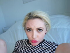 Condoom, Natuurlijke tieten, Slipje, Klein, Gezichtspunt, Kut duiken, Kort haar, Mager