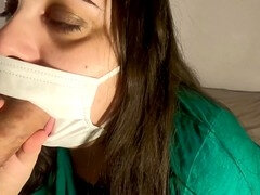 アラブ, ぽっちゃり, フェラチオ, 捕まる, 口内発射, イく瞬間, 医者, 看護婦