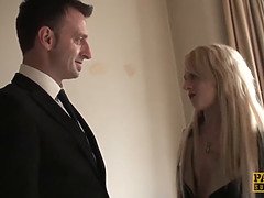 Bondage discipline sadomasochisme, Blond, Brits, Sperma in mond, Hd, Vernedering, Ruw, Tieten likken
